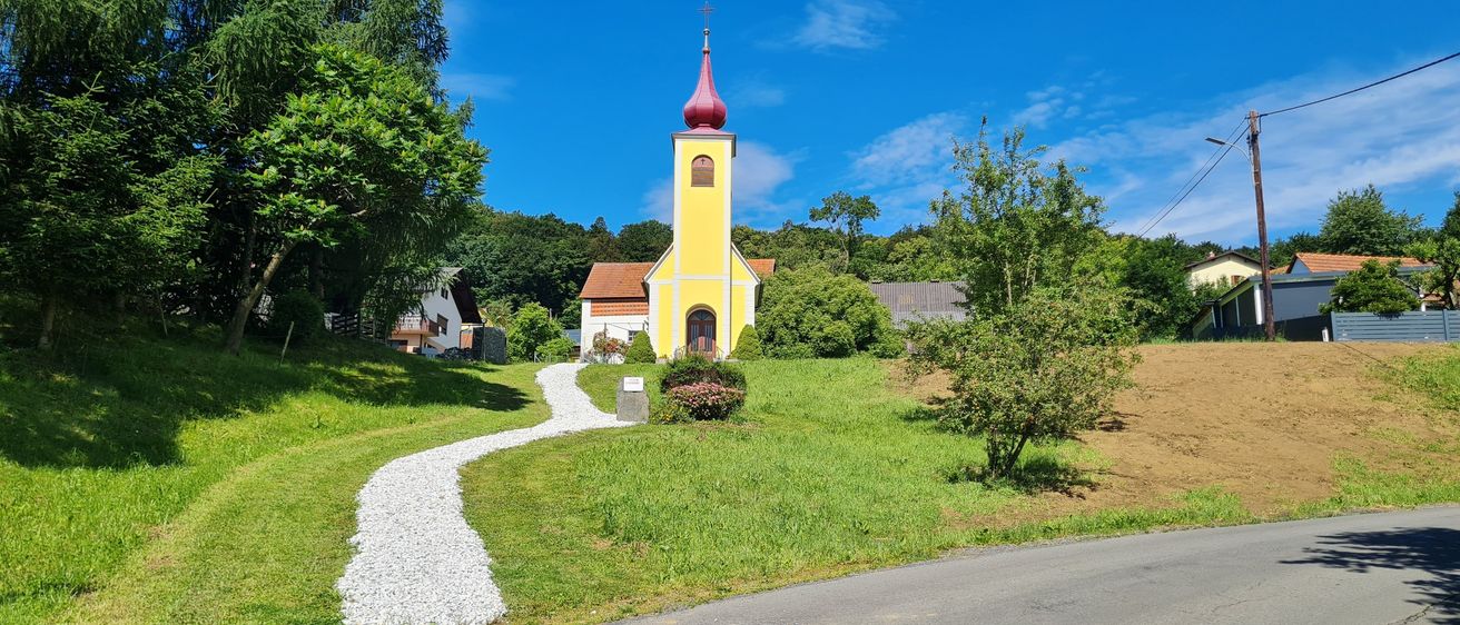 Grass, Outdoors, Housing, Tree, Clock Tower, Road, Spire, Nature, Scenery, House