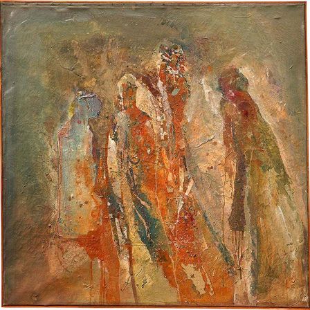 Bild enthält, Art, Painting, Canvas, Adult, Bride, Female, Person, Woman, Modern Art, Archaeology