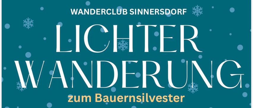 Plakat für eine Laternenumzugsveranstaltung zum bayerischen Neujahrstag am 30. Dezember 2025. Treffpunkt ab 16 Uhr, Beginn um 17 Uhr, Strecke ca. 1,7 Kilometer. Kerzen sind beim Start erhältlich. Anschließend gemütliches Beisammensein. Warme Getränke & Kuchen.