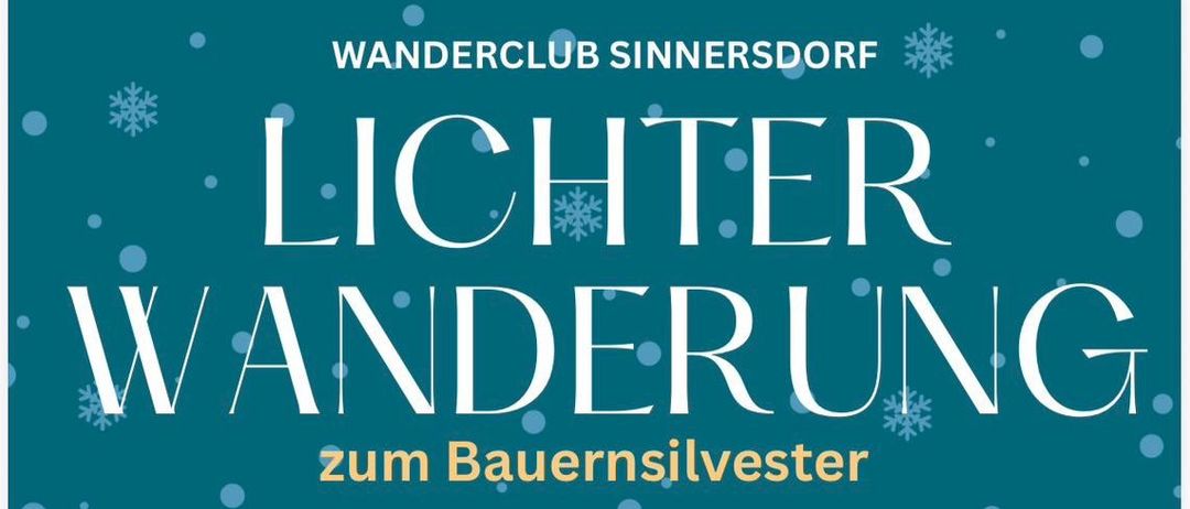 Plakat für eine Laternenumzugsveranstaltung zum bayerischen Neujahrstag am 30. Dezember 2025. Treffpunkt ab 16 Uhr, Beginn um 17 Uhr, Strecke ca. 1,7 Kilometer. Kerzen sind beim Start erhältlich. Anschließend gemütliches Beisammensein. Warme Getränke & Kuchen.