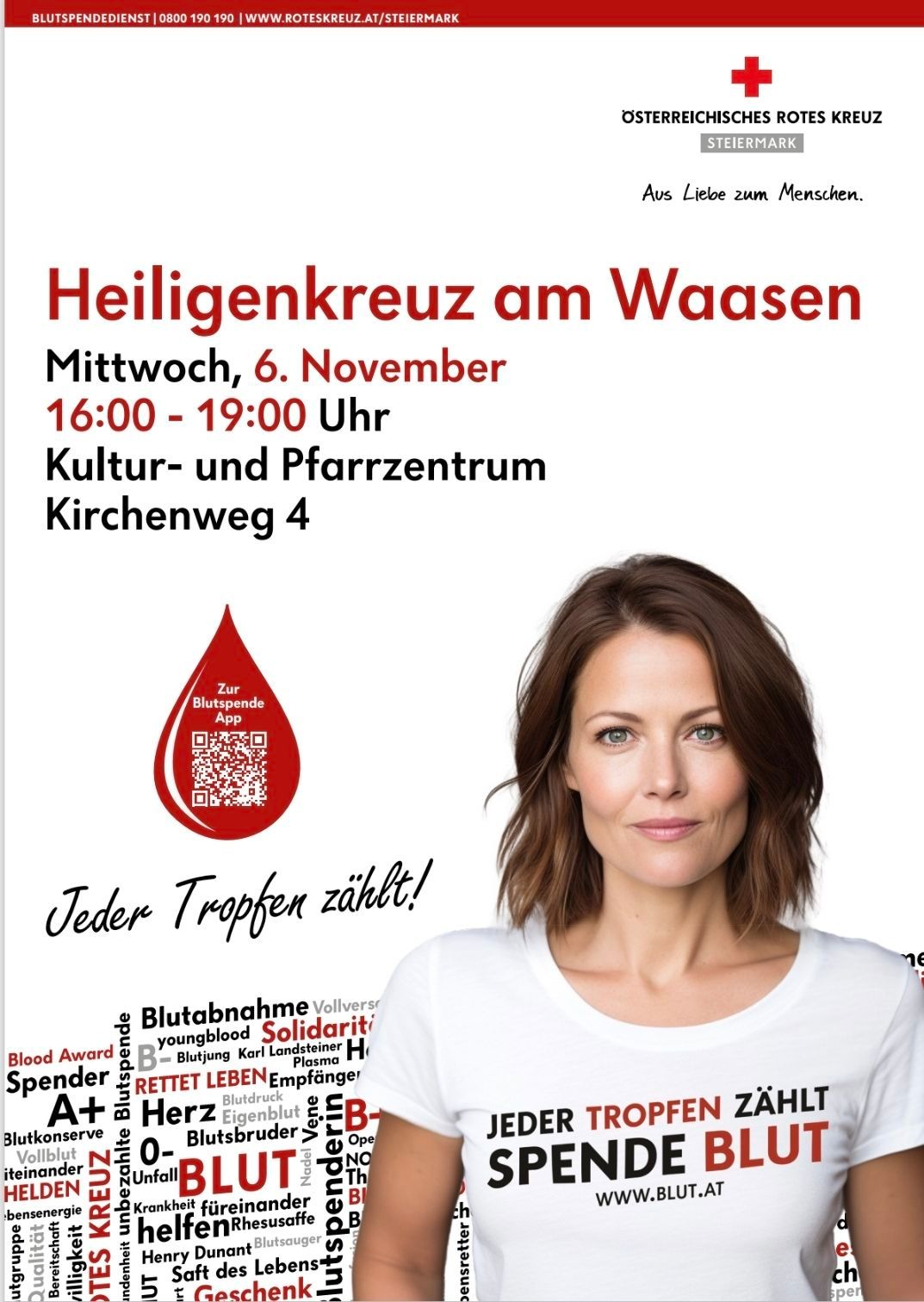 Bild enthält, T-Shirt, Advertisement, Logo, Poster, Adult, Female, Person, Woman, Symbol, First Aid