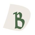 Eine weiße Seite mit einem grünen Buchstaben B in der Mitte.