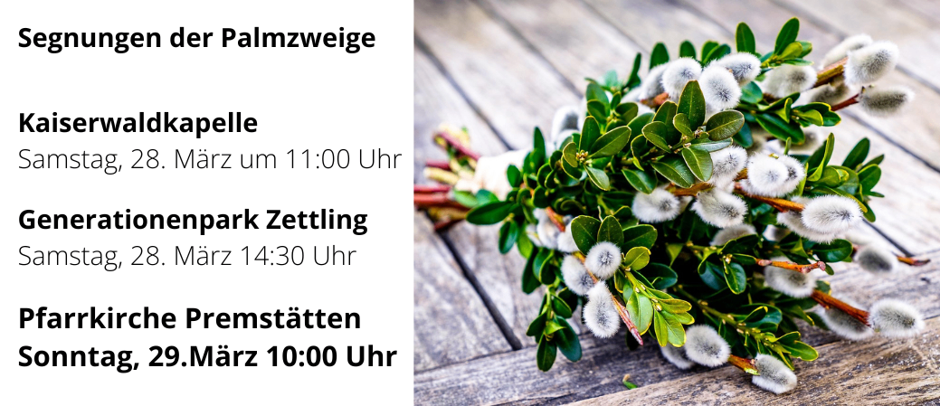 Ein Plakat zeigt einen Strauß weißer Blumen und grüner Blätter auf einer Holzoberfläche. Es enthält Datums- und Zeitangaben, möglicherweise für Veranstaltungen.