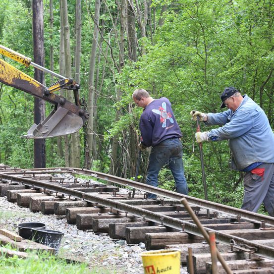 Gleisbau auf der Höllentalbahn