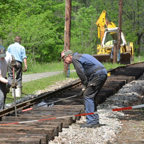 Gleisbau auf der Höllentalbahn