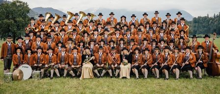 Concert by the Kuchl music band. Two dates: Saturday, April 25 at 7:30 PM and Sunday, April 26 at 11:00 AM. Location: Turnsaal Volksschule. Youth brass band performance.