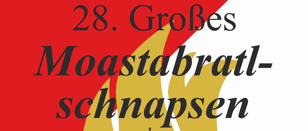 Plakat für das 28. Große Schnapsbraten der FF Ottendorf. Datum: Fr, 6. Juni 2026. Zeit: 17:00 bis 14:00. Preise für die siegreichen Parteien: 1. Platz €60, 2. Platz €50, 3. Platz €40. Meistgespielte Parteien: 1. Platz €60.