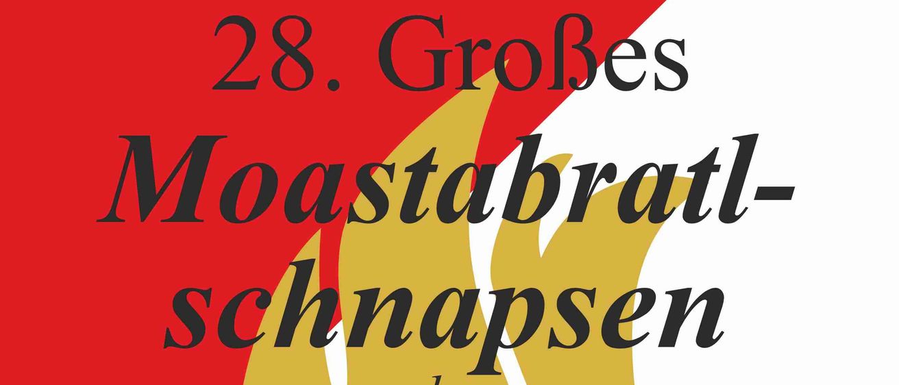 Plakat für das 28. Große Schnapsbraten der FF Ottendorf. Datum: Fr, 6. Juni 2026. Zeit: 17:00 bis 14:00. Preise für die siegreichen Parteien: 1. Platz €60, 2. Platz €50, 3. Platz €40. Meistgespielte Parteien: 1. Platz €60.