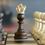 Schachclub Damenspringer-Logo. Bild enthält, Chess, Game
