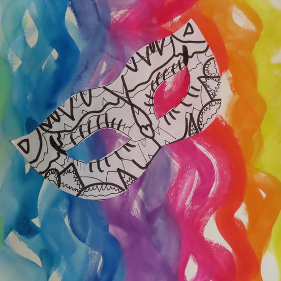 Bild enthält, Art, Modern Art, Face, Head, Person, Paint Container, Text, Painting