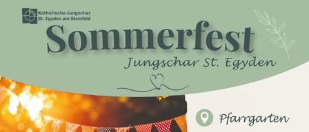 Event at Pfarrgarten on Saturday, June 13, 2026, starting at 16:00. Activities include a coffee break, barbecue, games, and a review of past holiday weeks.