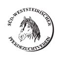 Ein kreisförmiges Logo mit dem Kopf eines Pferdes und dem Text 'Sud-Weststeirisches Pferdezuchtverein' auf Deutsch.