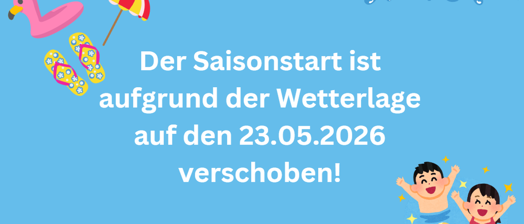 Ein Junge schwimmt mit einem Ball in einem Pool. Der Saisonstart ist aufgrund der Wetterlage auf den 23.05.2026 verschoben!