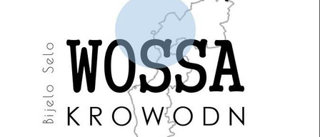 Das Bild zeigt das Logo für Wossa Krowodn, mit einer Karte, einem hervorgehobenen Standort und dem Namen in fetten schwarzen Buchstaben.