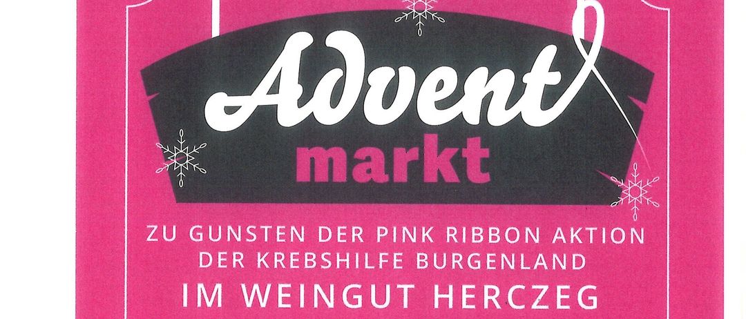 Pink Ribbon Aktion im Weingut Herzeg am 29. und 30. November ab 11 Uhr.