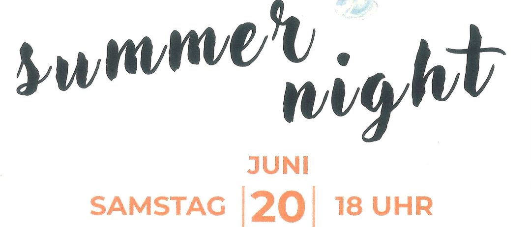 Sommernachtsveranstaltung im Halle Feuerwehrhaus Kulm am Samstag, 20. Juni, ab 18 Uhr. Cocktails, Speisen und Barbetrieb ab 21 Uhr. Für jung und alt.