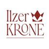 Das Logo von Ilzer Krone zeigt eine stilisierte Krone über dem Namen, mit einem roten Farbschema.