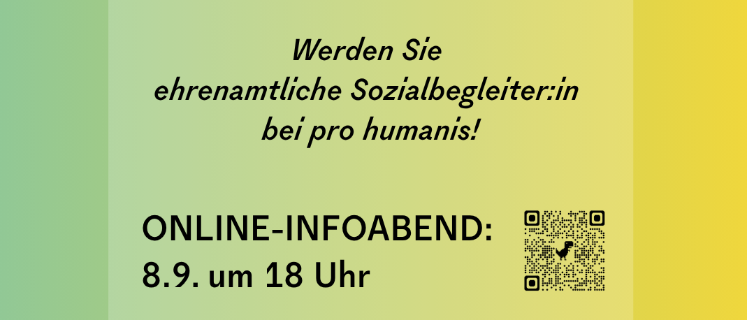 Eine Anzeige für einen Sozialberatungsdienst für Menschen mit psychischer Erkrankung in der Steiermark. Es enthält einen QR-Code für die Online-Registrierung und erwähnt kostenlose Schulungen und Supervision.