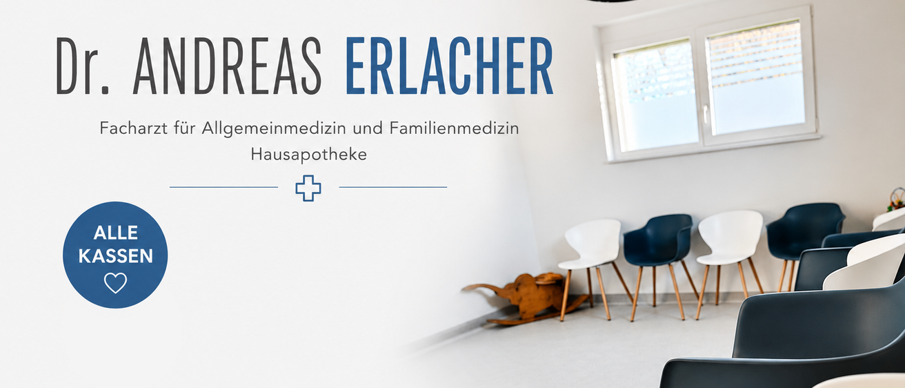 Andreas Erlacher, Hausarzt für Allgemein- und Familienmedizin, bietet direkte Medikamente, Vorsorgeuntersuchungen, Impfungen, EKG, Labor und mehr.