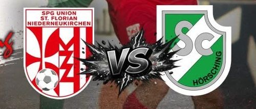 Plakat für einen Fußball-Matchday-Event mit zwei Spielern in Aktion, einer in Grün und der andere in Rot, mit Datum und Uhrzeit angezeigt.