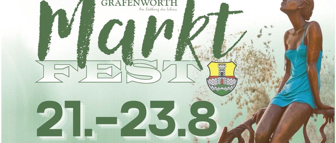Grafenwoerth Markt Fest vom 21. bis 23. August, mehr Infos unter www.grafenwoerth.gv.at.