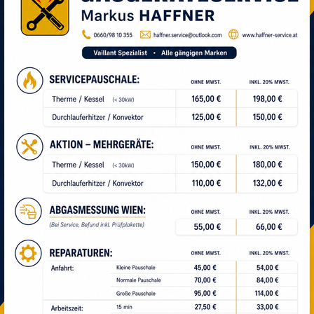 Preisliste 2026