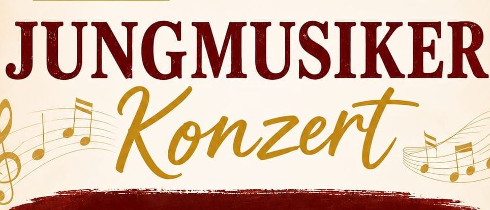 Plakat für ein kostenloses Freiluftkonzert junger Musiker am 16. August 2026 um 16:00 Uhr im Pfarrheim St. Martin i. I. mit einer alternativen Halle bei schlechtem Wetter.