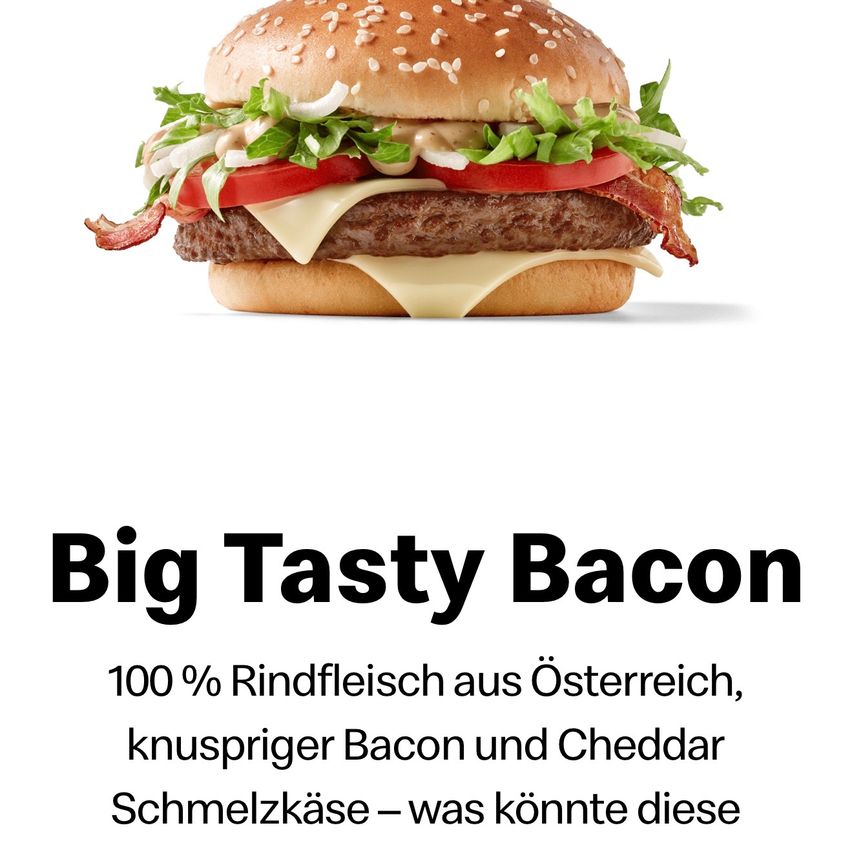 A burger with a sesame seed bun, lettuce, tomato, melted cheese, crispy bacon, and a slice of cheddar cheese. The burger is placed on a white background.