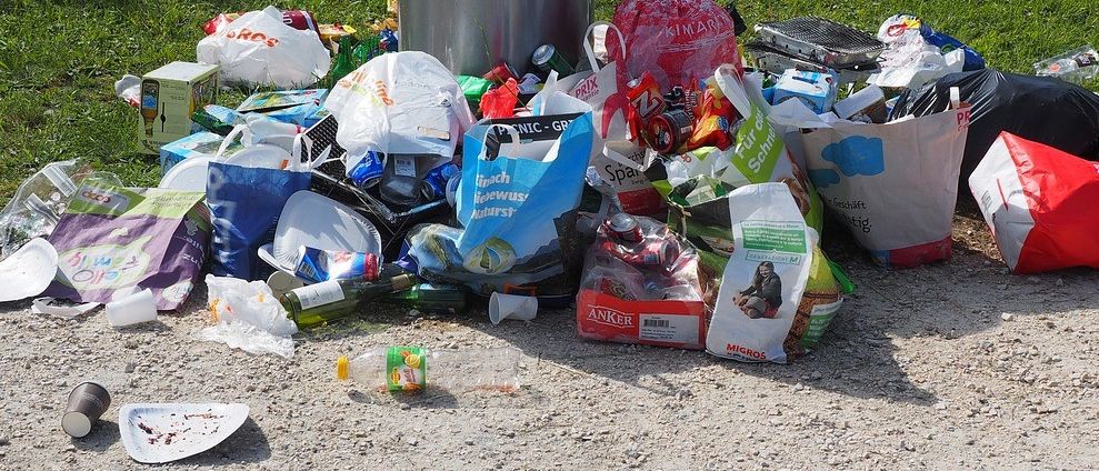 Bild enthält, Garbage, Trash, Cup, Accessories, Bag, Handbag, Person, Box