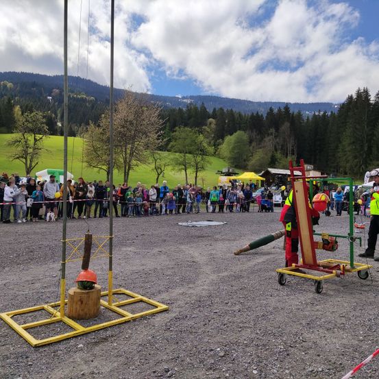 Bild enthält, Fir, Tree, Person, Outdoor Play Area, Outdoors, Play Area, Shoe, Handbag, Worker, Hat