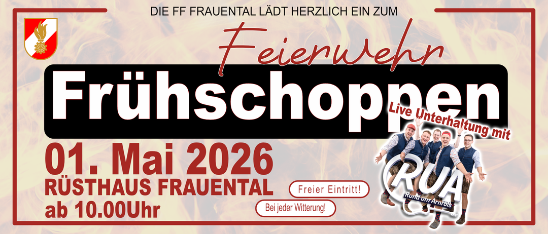 Die FF Frauental lädt herzlich zum Fireshop in Frauental 2026 ein. Freier Eintritt! Bei jedem Wetter!