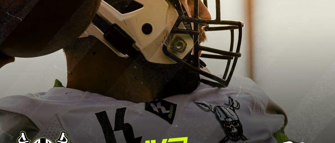 Bild enthält, Advertisement, Poster, Helmet, Football, Person, Playing American Football, Sport, Ball, Rugby, Rugby Ball