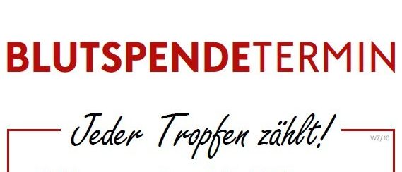 Plakat für Blutspende-Event am 11. Februar. Die Veranstaltung findet von 16:00 bis 19:00 Uhr in St. Margarethen an der Raab, KWB Energiesysteme GmbH, statt. Eine lächelnde Frau zeigt auf einen QR-Code und ein T-Shirt mit 'Jeder Tropfen zählt' und 'Spende Blut'.