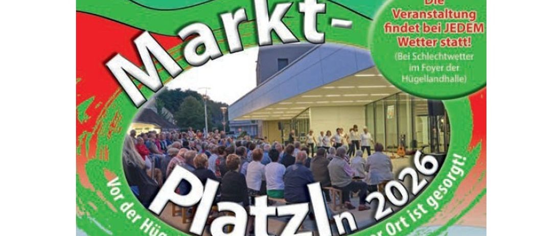 Werbeposter für eine Marktveranstaltung im Jahr 2026 in St. Margarethen, das Teilnehmer unabhängig von Wetterbedingungen einlädt.