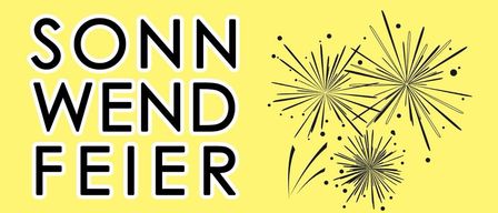 Wend Feier Veranstaltung am 27. Juni 2026 um 17 Uhr am Zum Waldteich, Aderklaaerweg, Raasdorf. Live-Musik von Manuel Eberhardt. Bietet Feuerwerk, Tombola und Hüpfburgen.