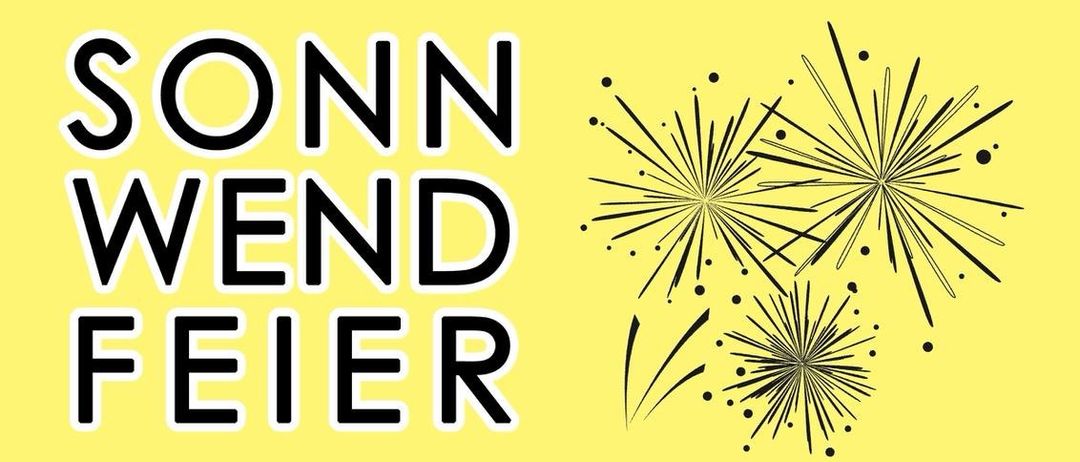 Wend Feier Veranstaltung am 27. Juni 2026 um 17 Uhr am Zum Waldteich, Aderklaaerweg, Raasdorf. Live-Musik von Manuel Eberhardt. Bietet Feuerwerk, Tombola und Hüpfburgen.