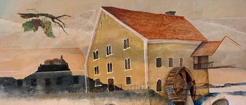 Bild enthält, Art, Painting, Architecture, Building, Housing, House, Outdoors