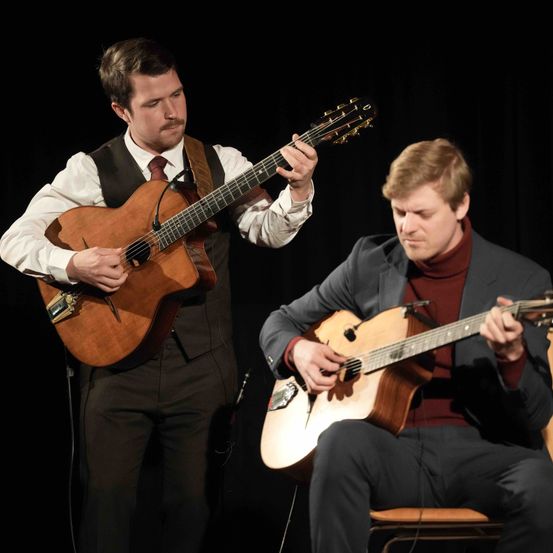 Bild enthält, Guitar, Musical Instrument, Person, Adult, Male, Man, Guitarist, Music, Musician, Performer