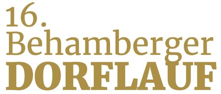 The text 'hamberg ORFLAU april am Wacht' appears in gold on a white background. The word 'hamberg' is in a cursive font, while 'ORFLAU' and 'april am Wacht' are in bold.