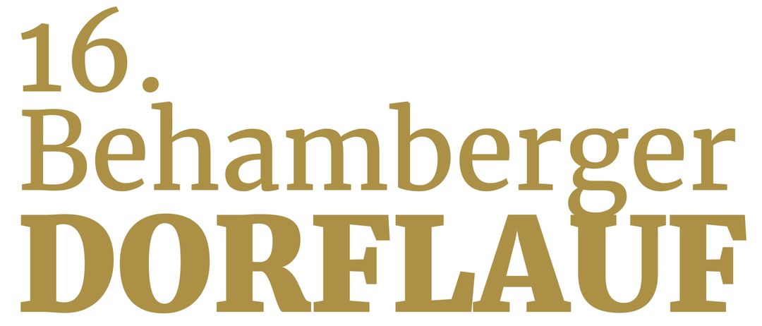 Der Text 'hamberg ORFLAU april am Wacht' erscheint in Gold auf weißem Hintergrund. Das Wort 'hamberg' ist in kursiver Schrift, während 'ORFLAU' und 'april am Wacht' in Fettschrift sind.