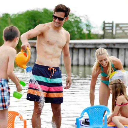 Shorts, Summer, Boy, Child, Male, Person, Swimwear, Female, Girl, Man