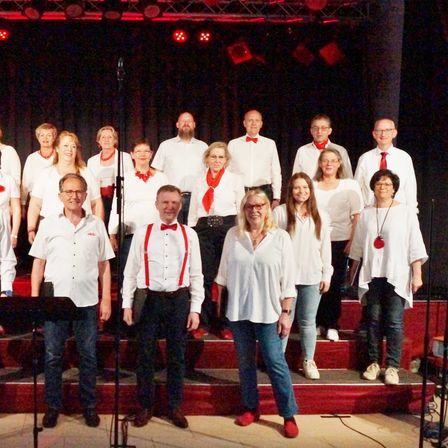 Bild enthält, Stage, Pants, People, Person, Groupshot, Boy, Male, Teen, Adult, Man