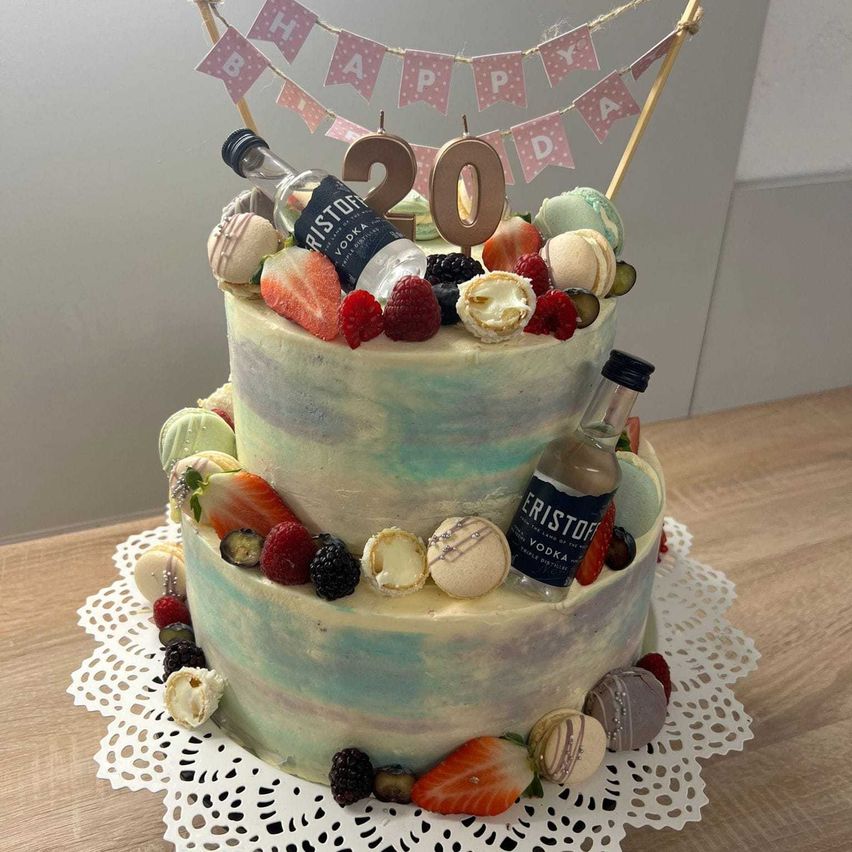 Bild enthält, Food, Sweets, Text, Number, Symbol, Birthday Cake, People, Person, Food Presentation