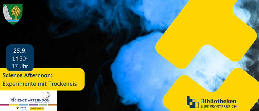 Science Afternoon: Experimente mit Trockeneis am 25.9. in Niederösterreich