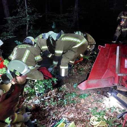 Bild enthält, Hardhat, Helmet, Person, Adult, Male, Man, Baby, Vegetation, Rescue, Worker