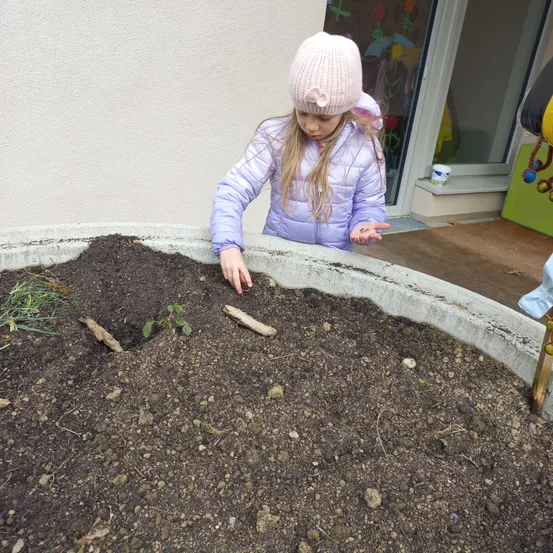 Soil, Hat, Cap, Child, Female, Girl, Person, Pants, Gravel