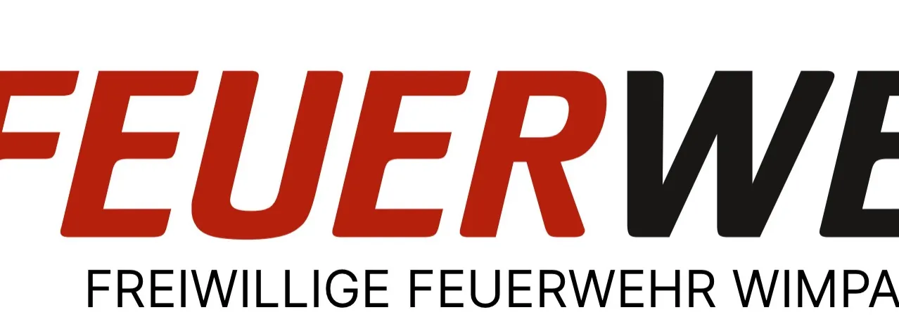 Das Logo der Freiwilligen Feuerwehr 'UERV' ist in Rot und Schwarz auf weißem Hintergrund dargestellt.