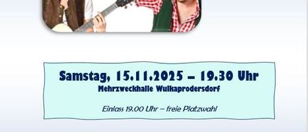 Plakat für eine Kabarettveranstaltung. Es zeigt zwei Männer, die mit Gitarren auftreten, mit dem Titel 'Best of Coverett II'. Veranstaltungsdatum ist Samstag, 15.1.2025, um 19:30 Uhr. Der Ticketpreis beträgt 25 €.