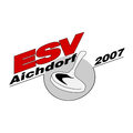 ESV Aichdorf Logo aus dem Jahr 2007 mit einem stilisierten Löffel in Rot und Weiß und dem Jahr 2007 in Schwarz.
