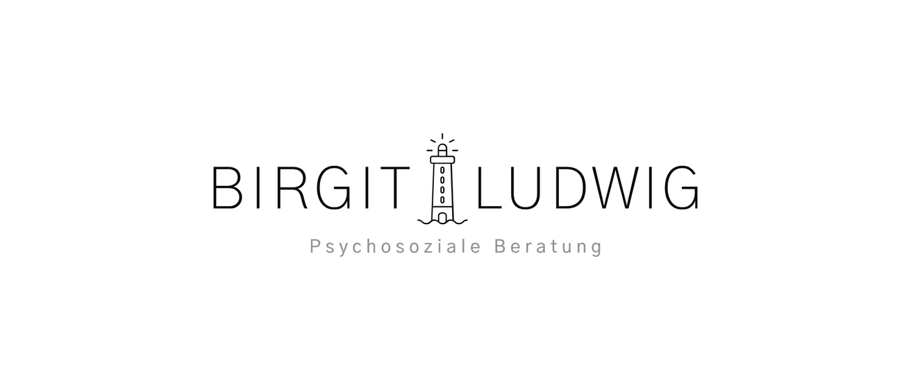 Logo für RGIT Ludwig zeigt einen Leuchtturm mit Text RGIT LUDWI und darunter einer Welle. Unter dem Logo sind die Worte Psychosoziale Beratung geschrieben.